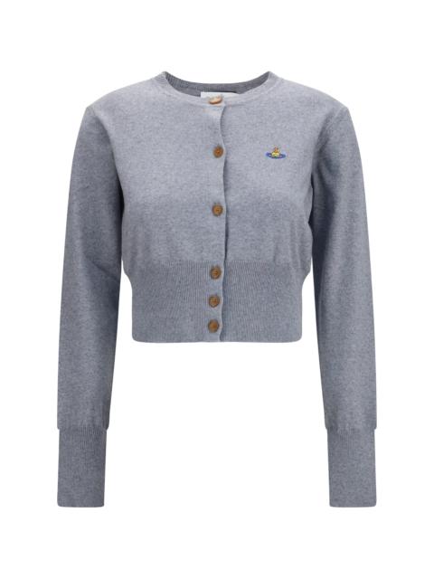 Vivienne Westwood Vivienne Westwood Bea Crop Cardigan Dark Grey Melange