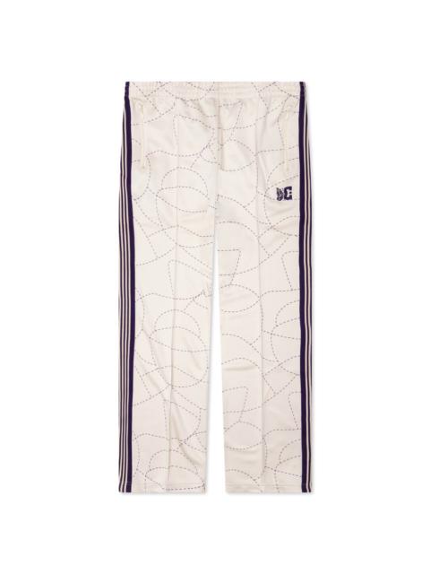 NEEDLES NEEDLES X DC SHOES TRACK PANT POLY SMOOTH - IVORY