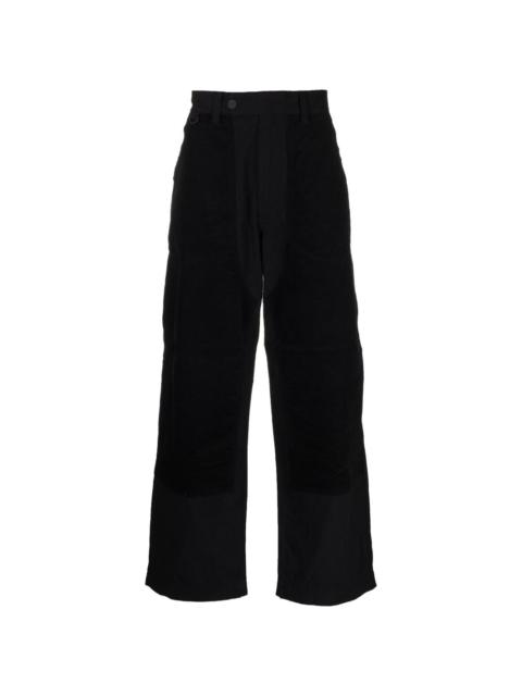 four-pocket straight-leg trousers