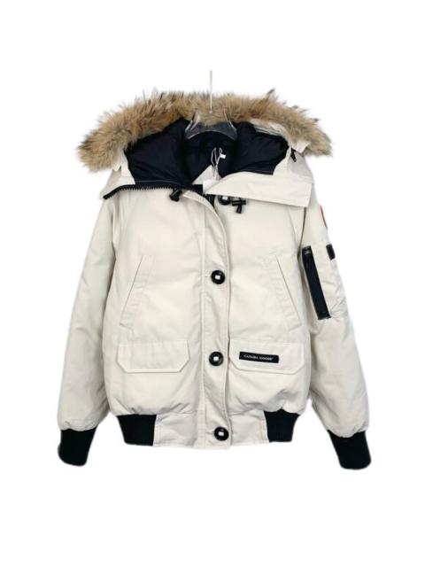 Canada Goose Canada Goose White Hooded Aviator Down Jacket