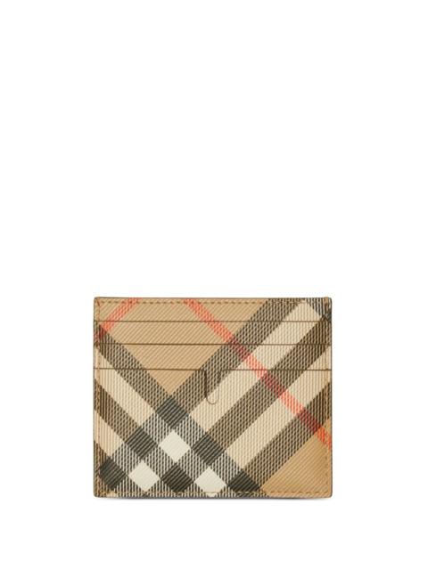 Burberry Vintage Check leather cardholder