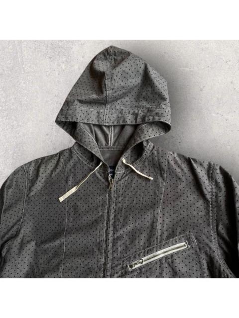 Comme Des Garçons CDGH Grey Polka Dot Hoodie