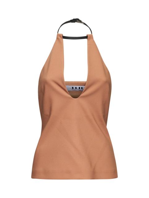 THE ATTICO The Attico Women Nude Stretch Crepe Top
