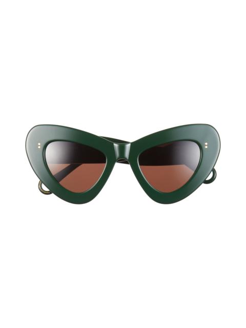 JW Anderson JW Anderson Butterfly Sunglasses in Forest Green at Nordstrom