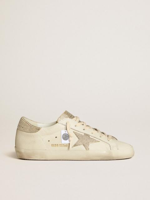 Golden Goose Super-Star in nappa leather with Swarovski crystal star and heel tab