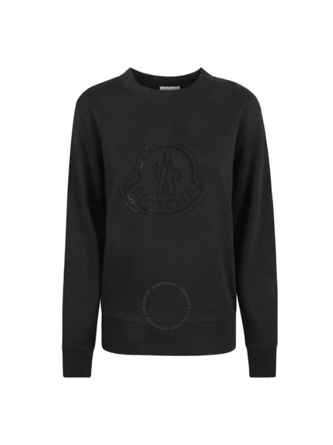Moncler Crystal Logo Sweatshirt Black