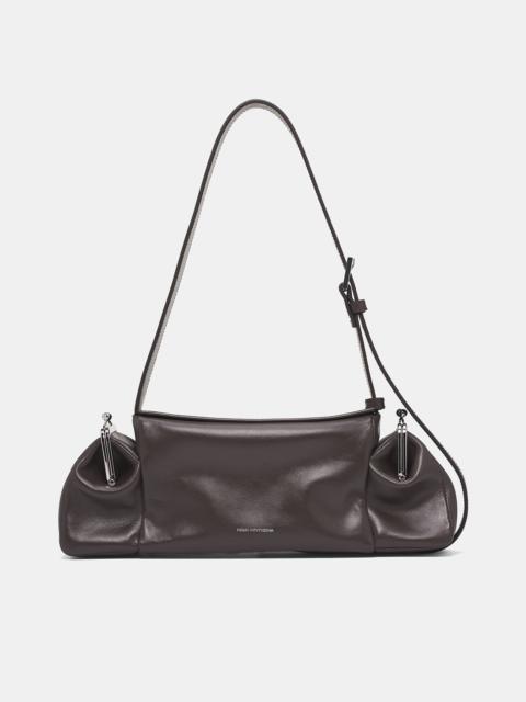 FIDAN NOVRUZOVA Brown Leather Clasp Pocket Handbag