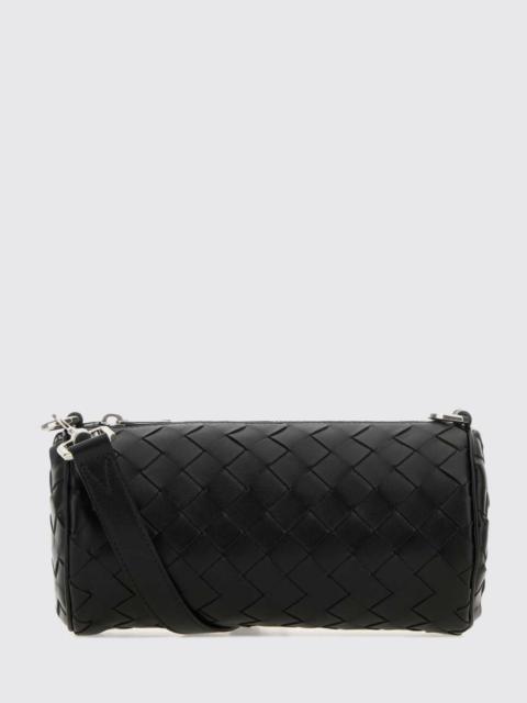 Bottega Veneta Bottega Veneta Men Bottega Veneta Barrel Intrecciato Woven Calfskin Crossbody Bag