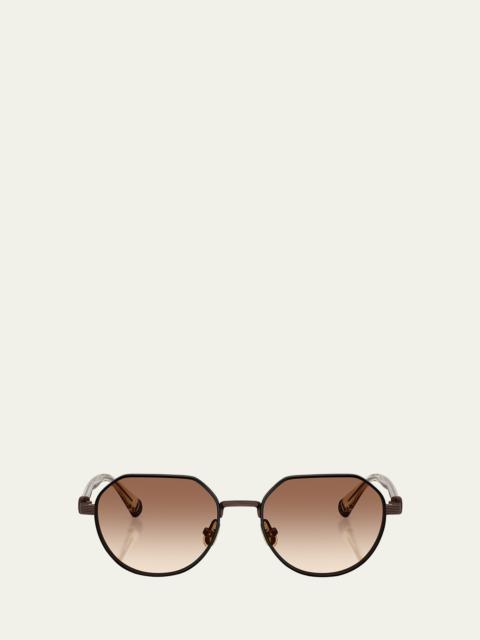 BC1007T Round Titanium Sunglasses