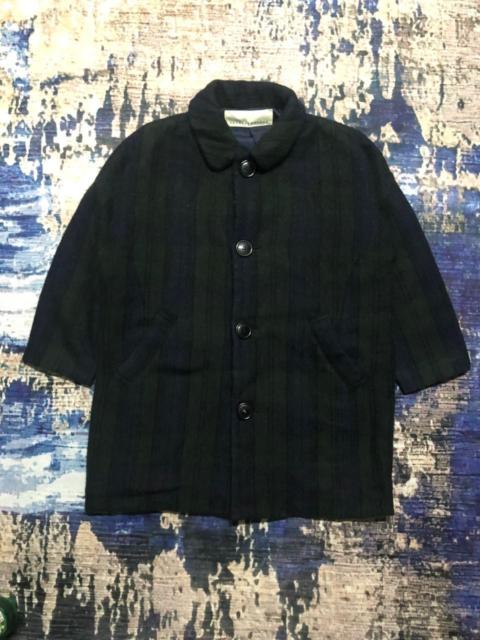 Other Designers Issey Miyake SunoaKuwahara Stripe Wool/Mohair Coat Jacket