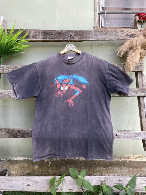 Other Designers Marvel Comics - Vintage Spiderman Tultex Big Logo Sun faded Tee 90s