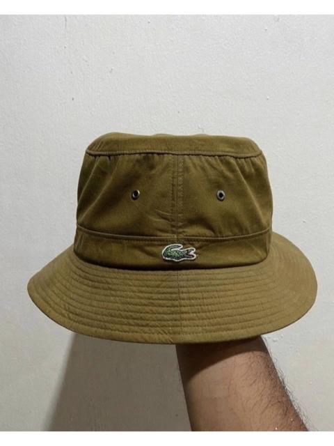 LACOSTE VTG Lacoste Olive Green Bucket Hat