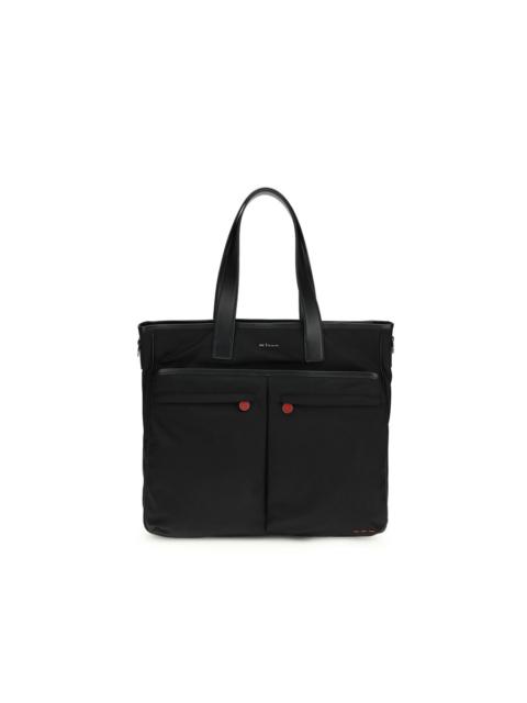 Other Designers Kiton Leather-Trimmed Tote Bag