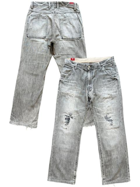Other Designers Japan Blue - Blue Way Japan Faded Denim Charcoal Distressed Ripped Jeans