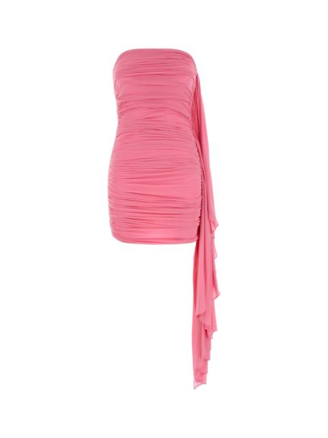 Alexander Wang Alexander Wang Women Fluo Pink Stretch Cupro Mini Dress