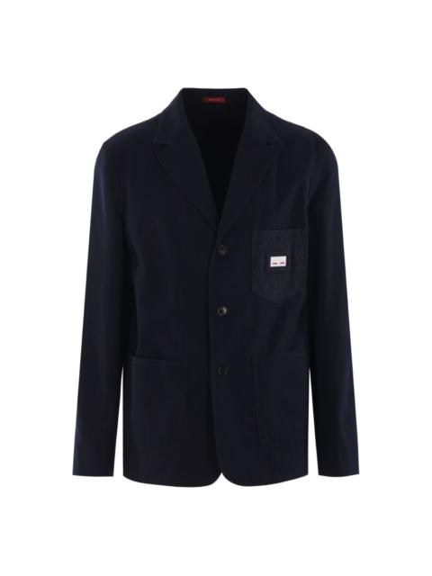 GUCCI logo-plaque blazer