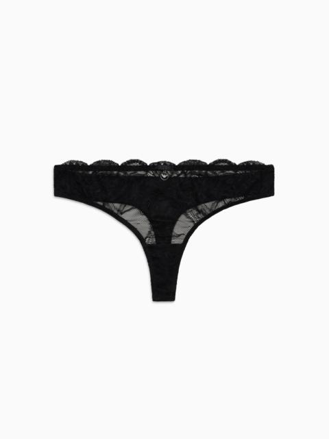 EMPORIO ARMANI Virtual lace thong