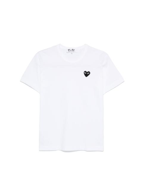 Comme des Garçons PLAY UNISEX SHORT SLEEVE T-SHIRT BLACK HEART - WHITE