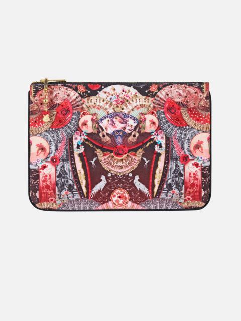 CAMILLA SMALL CANVAS CLUTCH