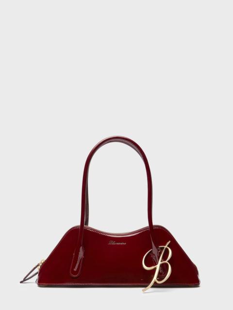 Blumarine KISS ME REGULAR-SIZE BAG IN PATENT LEATHER WITH B MONOGRAM