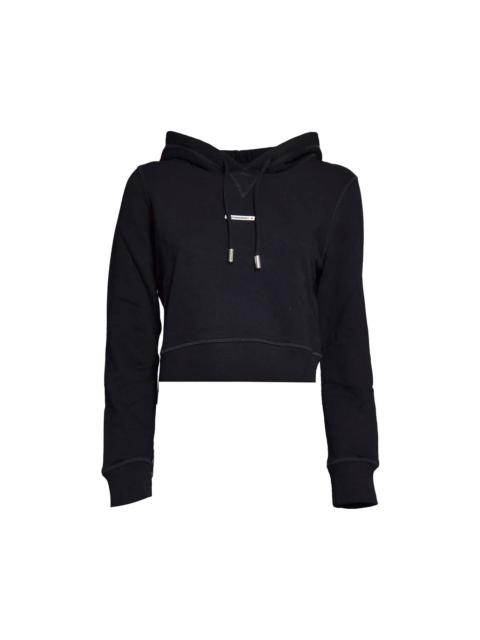 Logo Patch Drawstring Hoodie