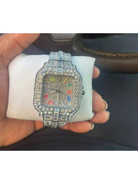 New Moissanite Iced Out Bust Down Watch 