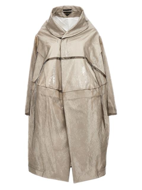 Comme Des Garçons Oversize texture trench coat