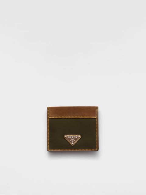 Prada Re-Nylon and leather wallet