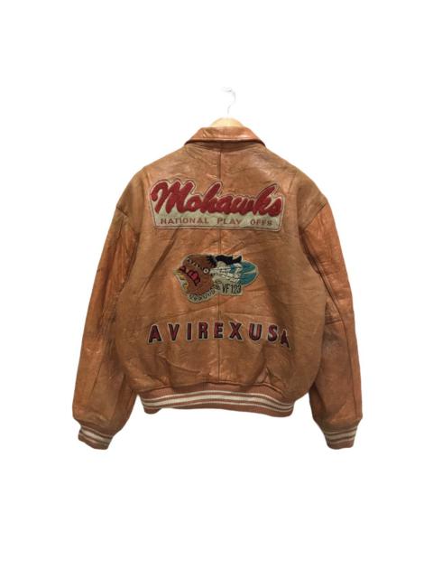 Other Designers RARE Vintage 90s’ Avirex Squadron Varsity Leather Jacket