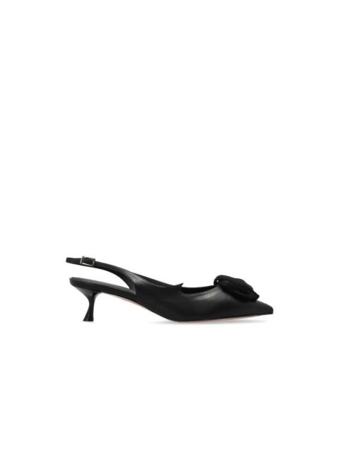 Roger Vivier ROGER VIVIER Rose 60mm Black Slingback Pumps New & Authentic