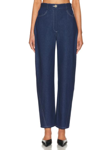 MATTHEW BRUCH High Waisted Straight Leg