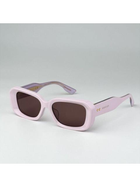 GUCCI NEW Gucci GG1531SK 003 Pink Brown Unisex Rectangle Sunglasses GG 1531SK