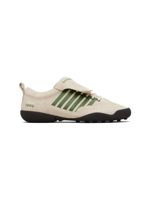 DSQUARED2 Beige & Green Soccer Sneakers