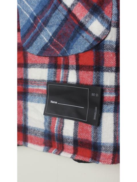 We11done - Checked Wool Shirt Multicolor Plaid Jacket Justin Bieber