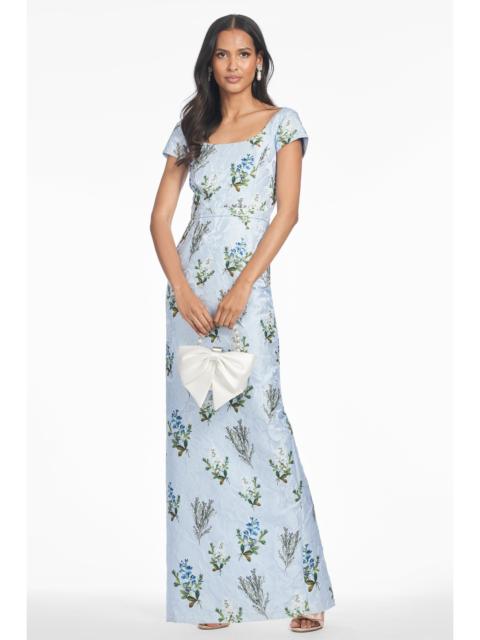 SACHIN & BABI GRACE GOWN - CLOUD BLUE PANICLE