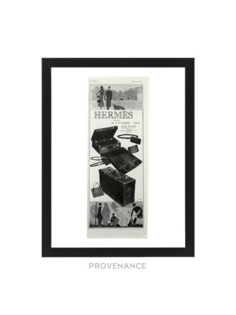 Hermes Antique Vintage Newsprint Ad - HERMÈS SELLIER V