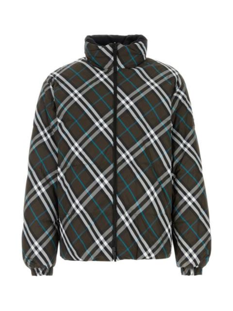 Burberry Burberry Men Printed Nylon Reversible Down Jacket