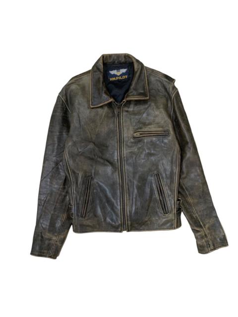 Other Designers Vintage H.N Pilot Leather Rider Jacket