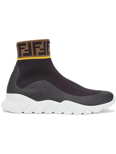 FENDI Fendi Tech Fabric High Top Black Brown