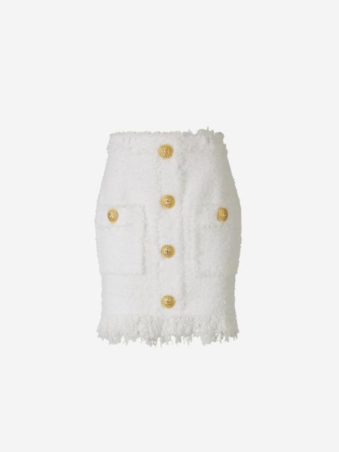 Balmain TEXTURED MINI SKIRT