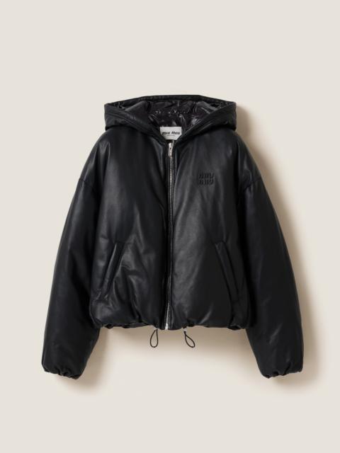Miu Miu Padded nappa leather jacket