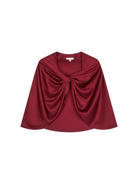 BY MALENE BIRGER Pinlos Satin Cape red