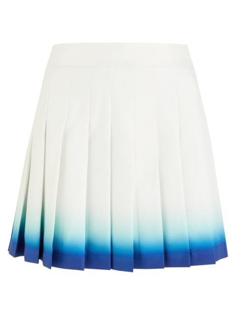 Casablanca Pleated Silk Mini Skirt