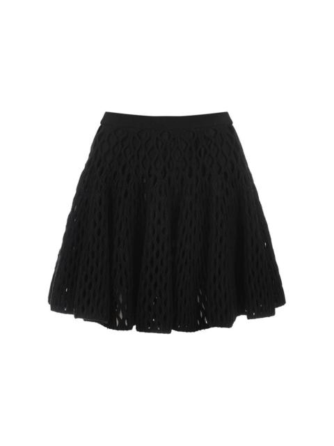 ALAÏA Skater Cage Skirt In Knit