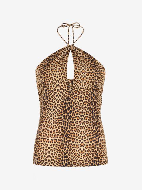 Roberto Cavalli Baby Jaguar Print Top