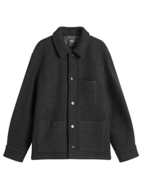 A.P.C. A.P.C. Emile Felted Wool Chore Jacket