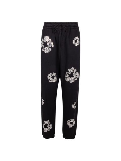 DENIM TEARS Cashmere Swarovski Cotton Wreath Sweatpants "Black"