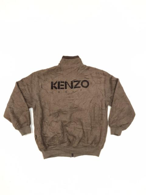 KENZO VINTAGE KENZO GOLD FLEECE BOMBER JACKET