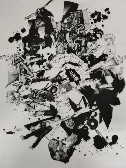 Other Designers Vintage - Vintage Evangelion Japan Anime Tee Akira Sailormoon