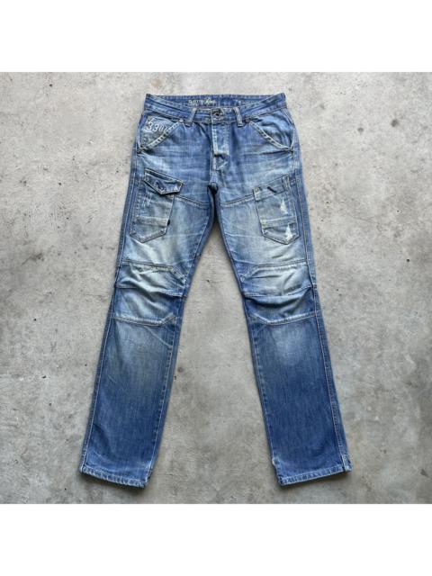 Other Designers Rare🔥Vintage G-Star Raw Double Knee Denim Jeans Pants Faded